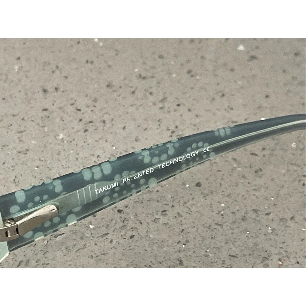Takumi T9594 Rectangular EYEGLASSES FRAMES ONLY 52-16-135 10 Full Rim Brown Blue
